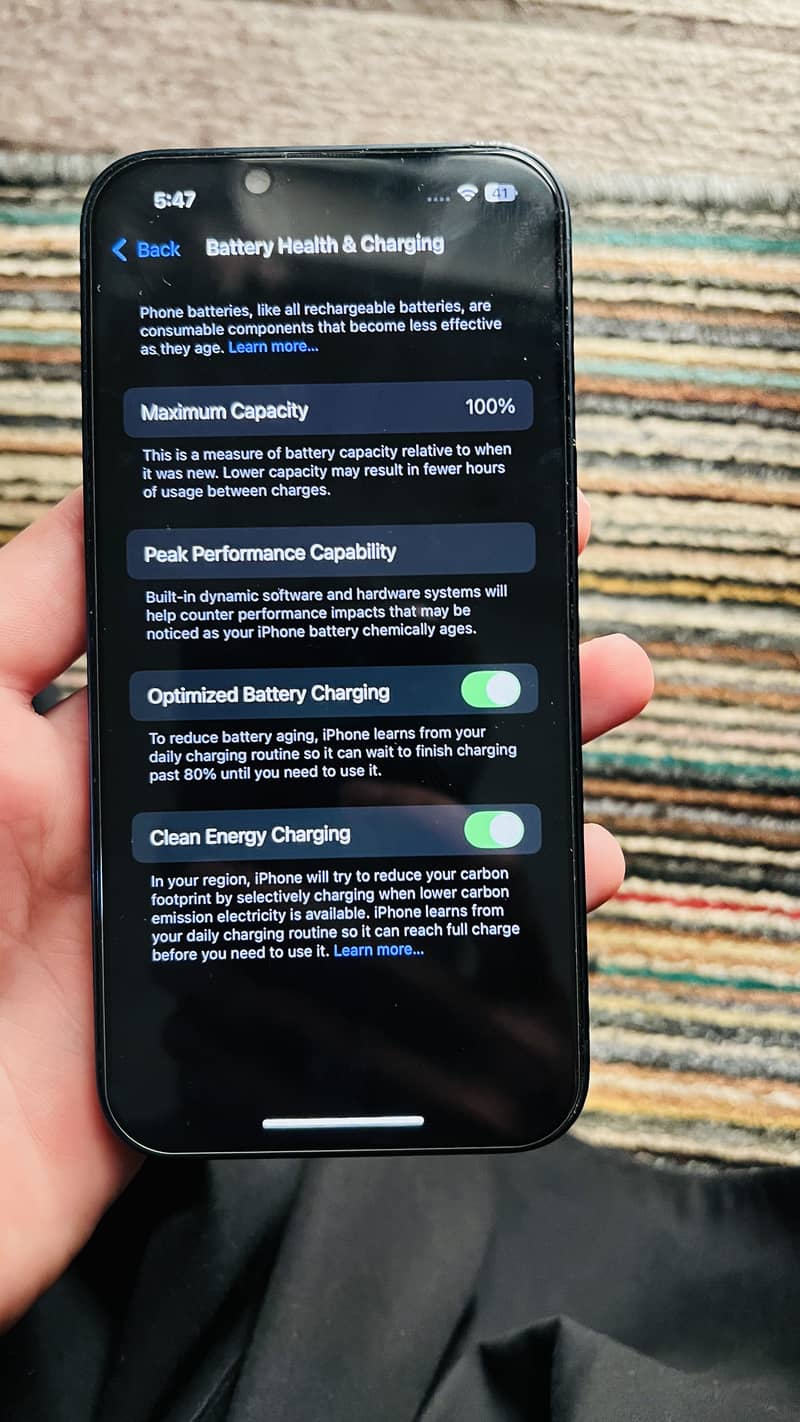 Iphone 13 JV battery health 96 6
