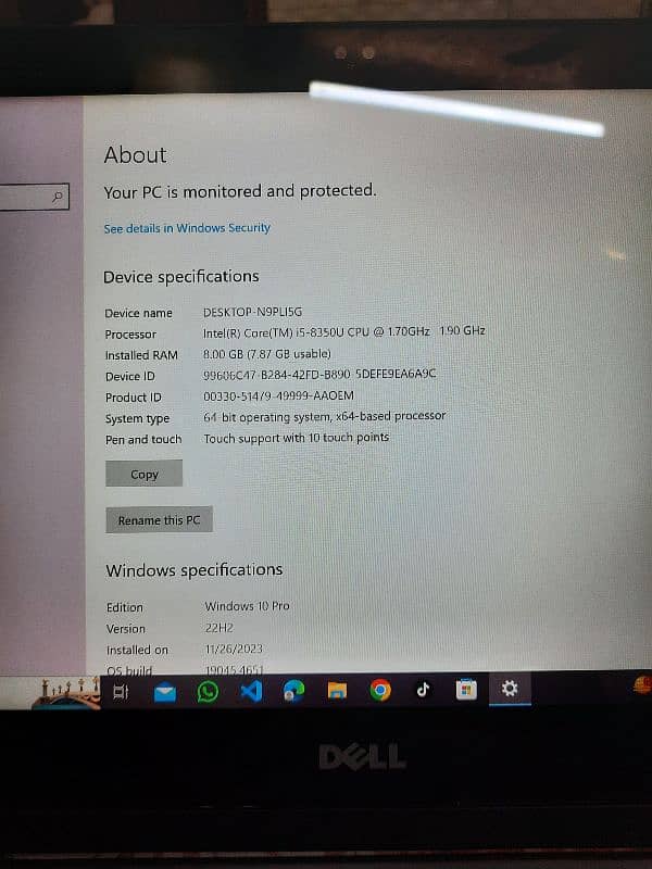 Dell 3390 2 in 1 Touch Screen  i5 8 Generation 5