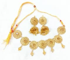 Artificial stones fancy choker set