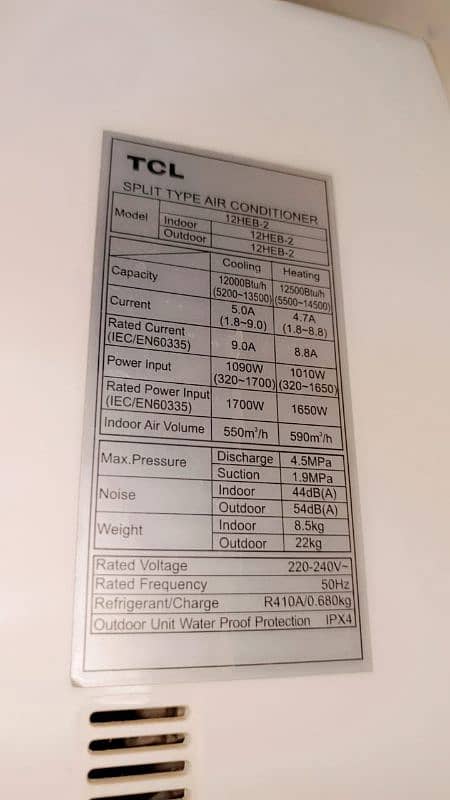 1 ton TCL inverter AC 2