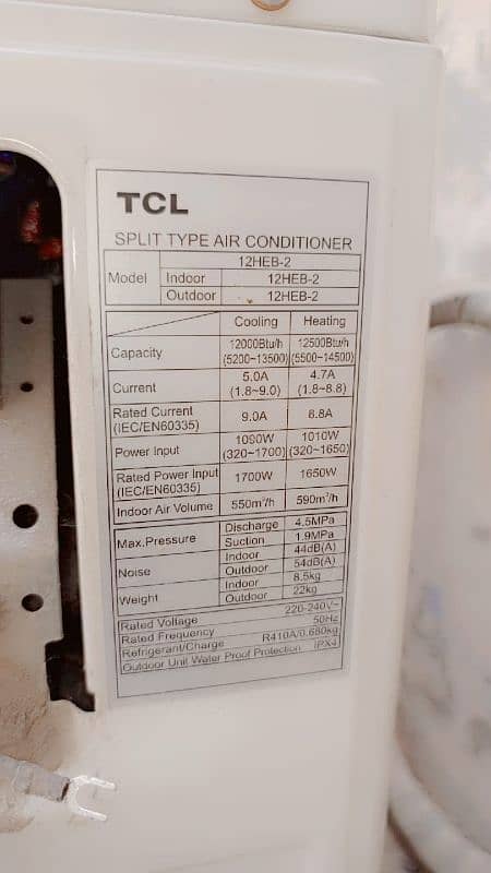1 ton TCL inverter AC 5