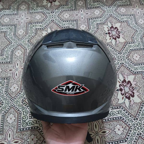 SMK Branded Helmet Chrome color 2