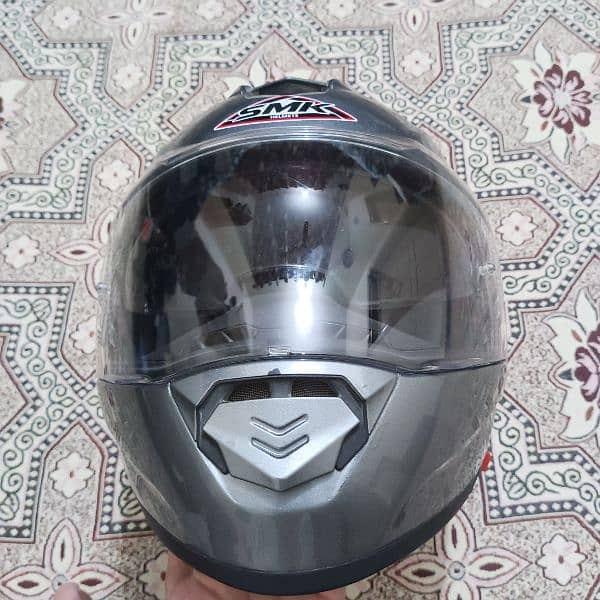 SMK Branded Helmet Chrome color 3