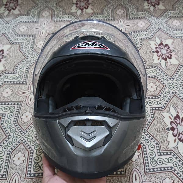 SMK Branded Helmet Chrome color 7