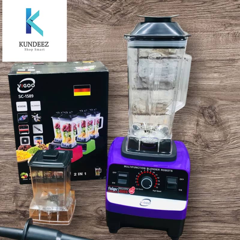 Vigoo 2 In 1 Grinder & Blender Powerful 2