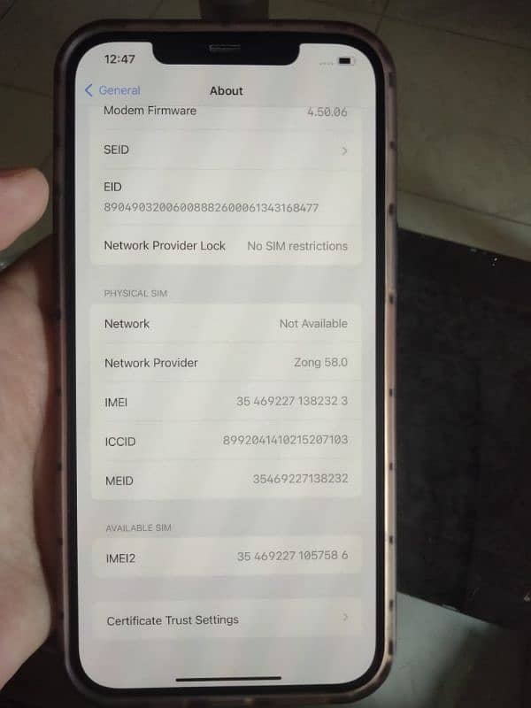 Iphone 12 pro max  Factory unlocked  256gb gold 9