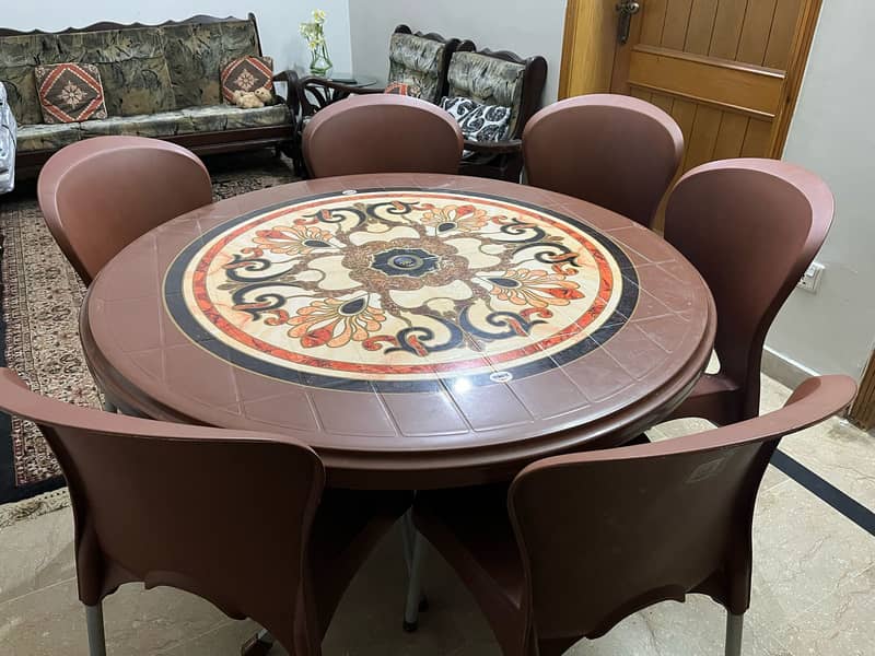Dining Table with 6 Chairs 2