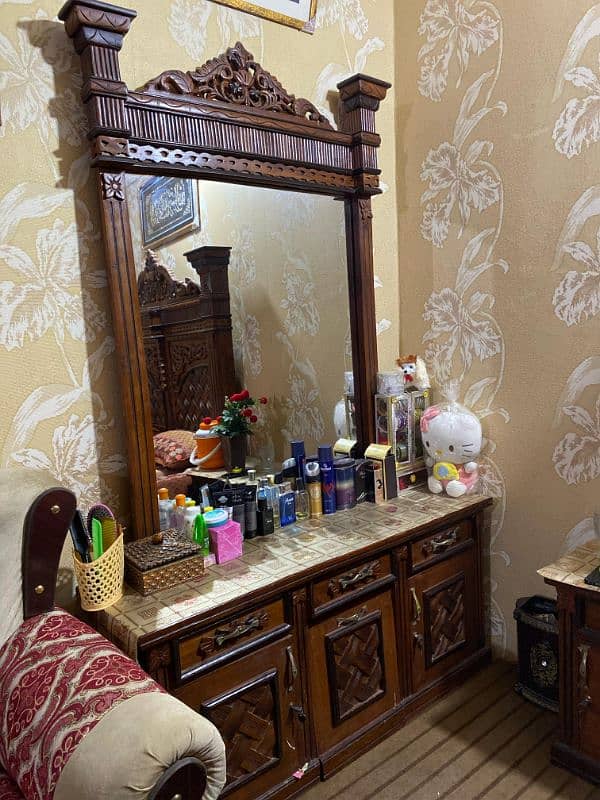King Size Bed 2 Sides Table Dressing Table 5