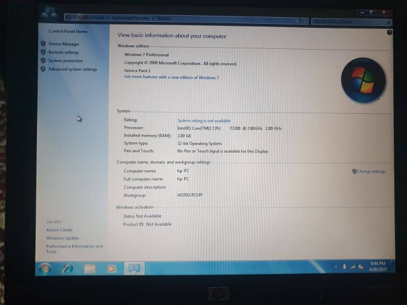 code2 du 250gb ssd 3gb ram 0