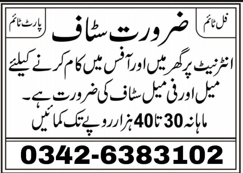 part time job available, Online Earning,home work 3