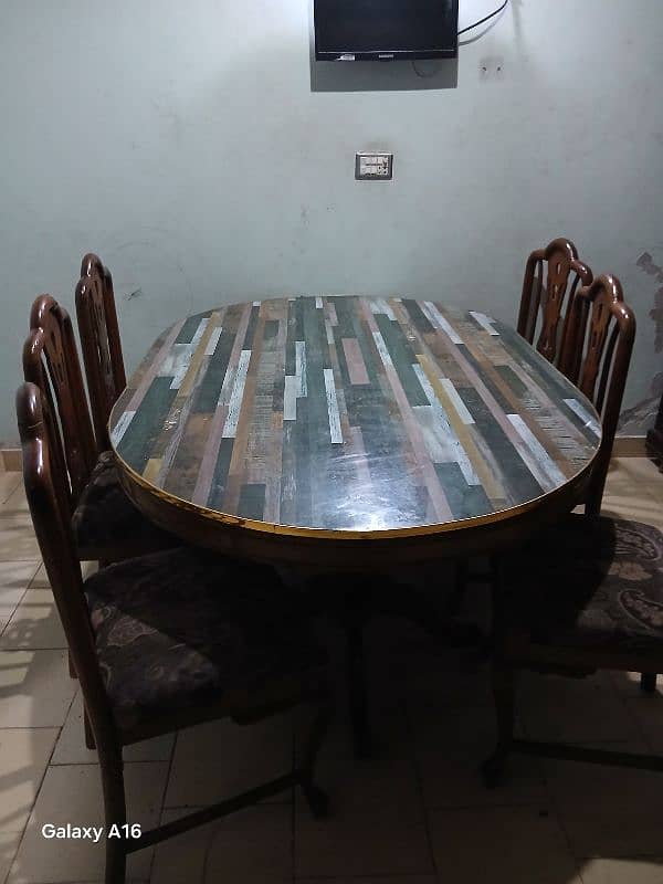Dining table with 6 chairs 1