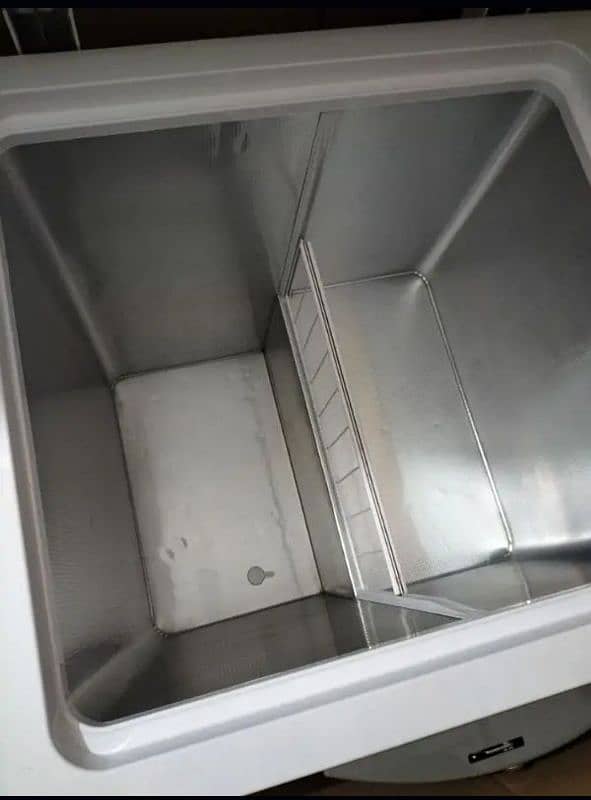 Box Packed Double door Deep Freezer. only one time used 3