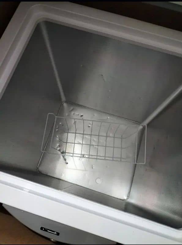 Box Packed Double door Deep Freezer. only one time used 4