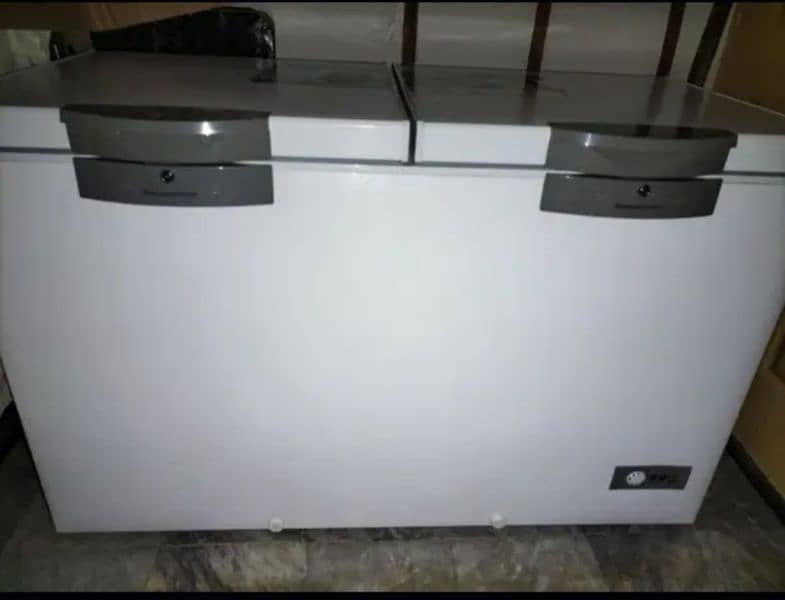 Box Packed Double door Deep Freezer. only one time used 7