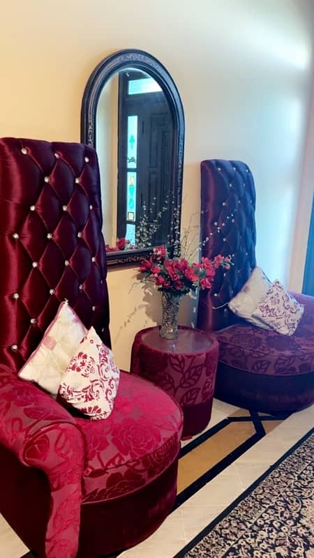 high back chairs with table 0