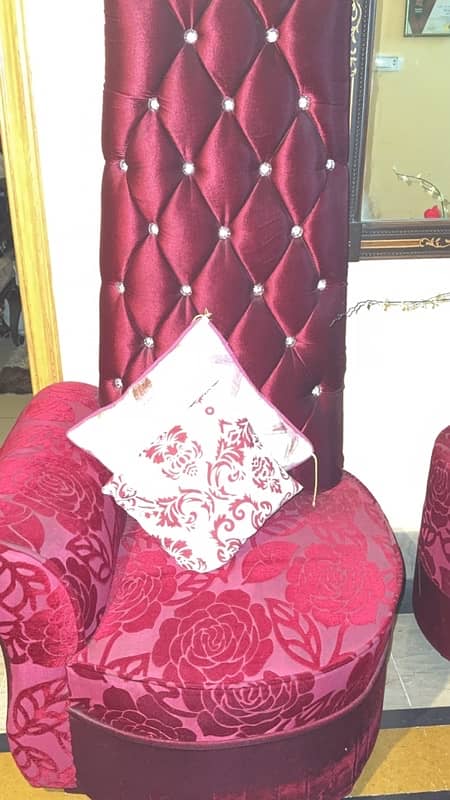 high back chairs with table 2