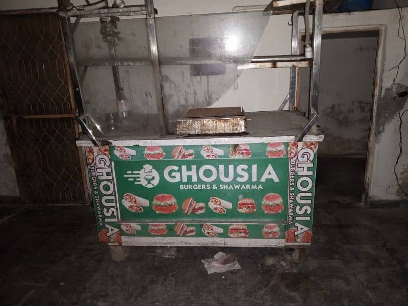 steel counter for burger and shawarma 0