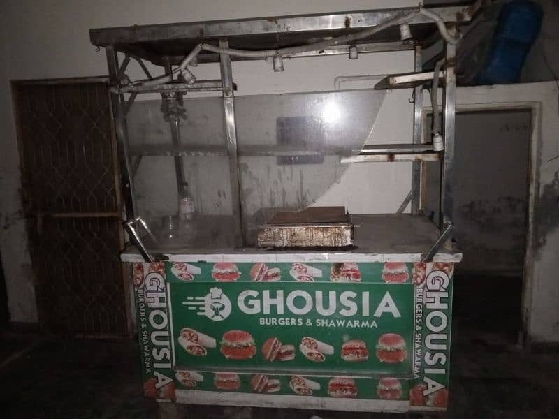steel counter for burger and shawarma 1