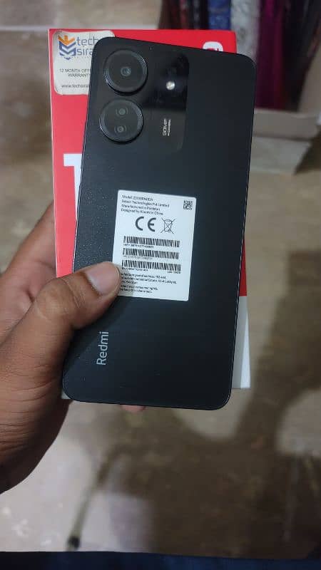 Redmi 13 C pta approved  6/128 with box and original charger. 0