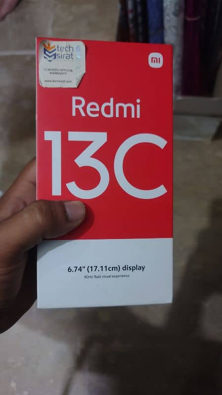 Redmi 13 C pta approved  6/128 with box and original charger. 6