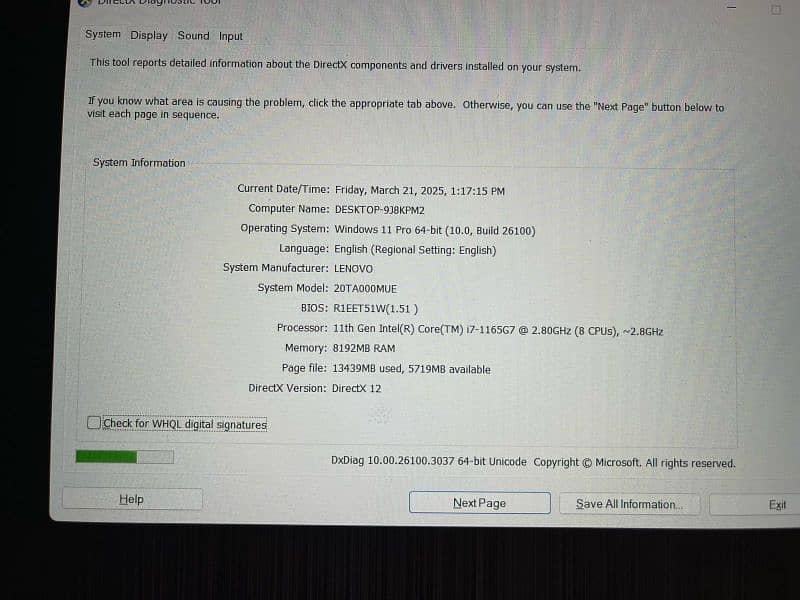 Lenovo Thinkpad E14 core i7, 11th generation 0