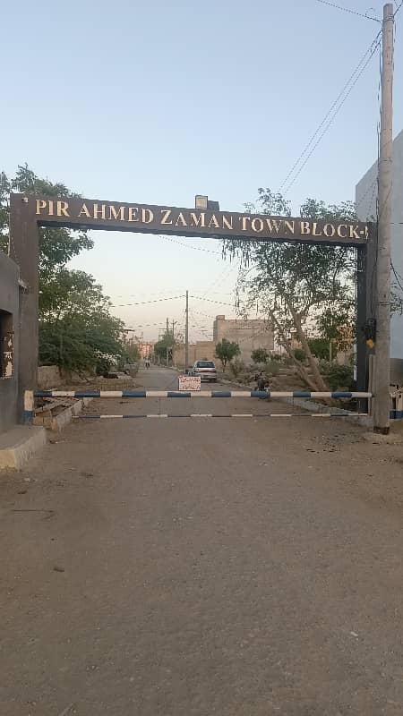 120 Square Yard West Open Transfer Plot For Sale In Block 1 PIR AHMED ZAMAN TOWN 24