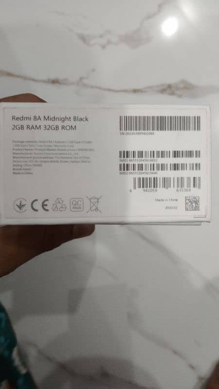 Redmi 8A (new condition) with box ,charger,wire 2