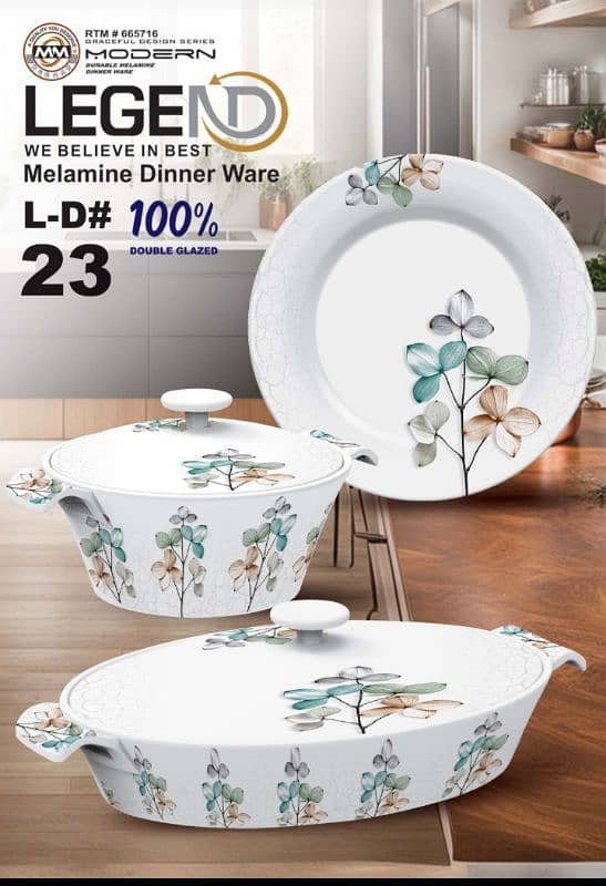 new melamine dinner set 100% double glazed oven safe best quality 11