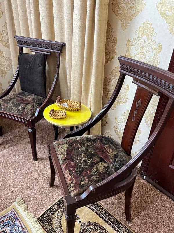 Sheesham dinning table with 6 chair for sale 2