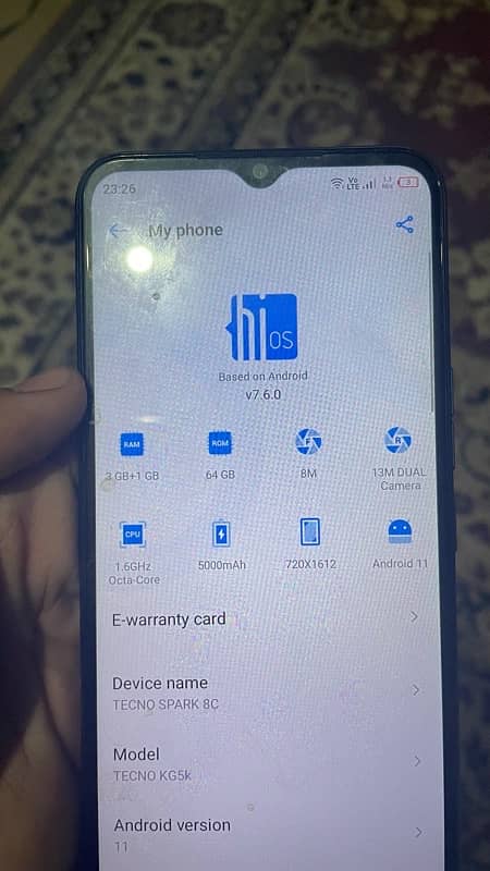 Tecno spark 8c only used fir hotspot  03125185974 whatsapp 1