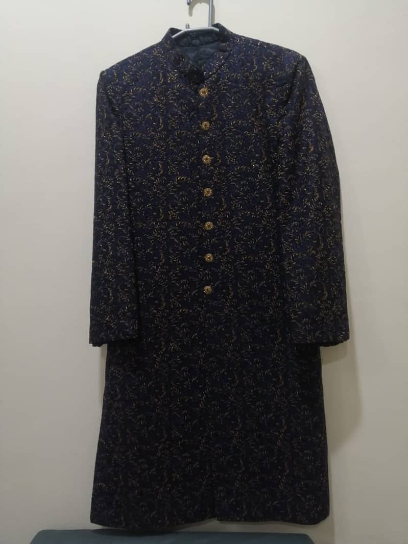 Fully Embroidered Sherwani set (Sherwani, Khussa and Kulla) 1