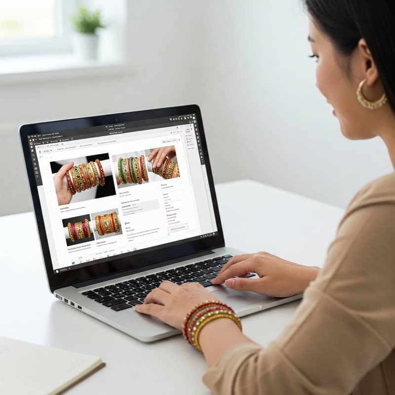 Online bangles selling and management job 0