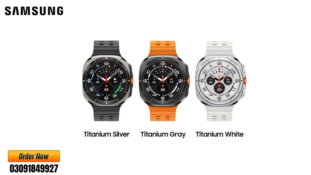 Latest Samsung Galaxy Watch Ultra LTE Titanium Gray Silver 47mm (2024) 0