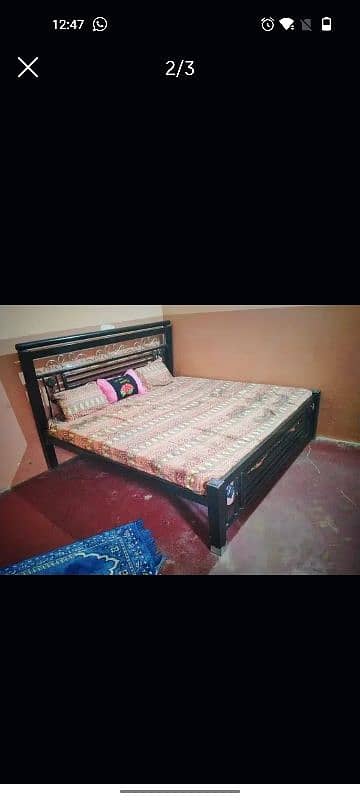 Bed for sell, mattress for sell, Selling my bed in karachi 1