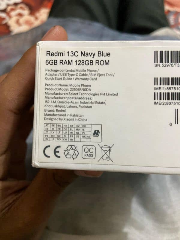 Redmi 13 c with box 6