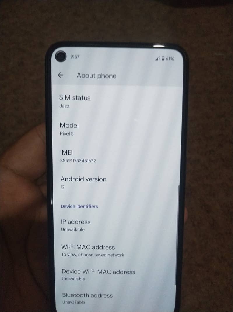 Google Pixel 5 6