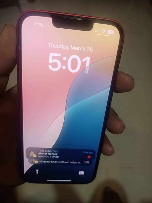 iphone 13jv sim chal rai ha or chalay ge dad month 128gb waterpack 3