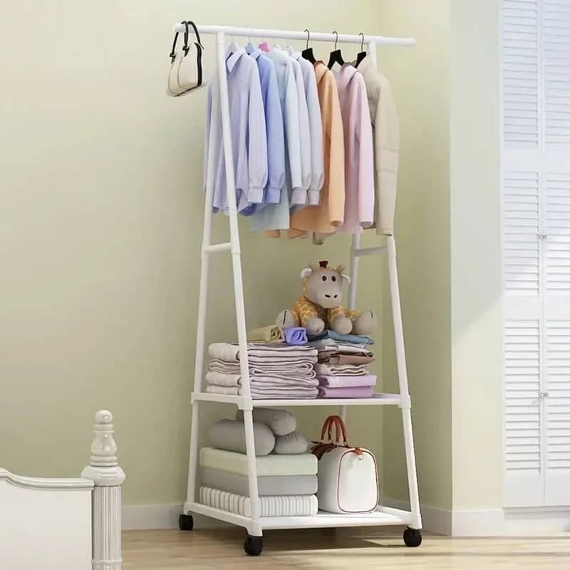 Clothes Hanging Stand - Hanging Stand for Clothes -3 Layers Storage 2