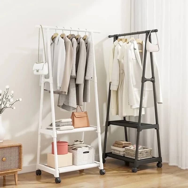 Clothes Hanging Stand - Hanging Stand for Clothes -3 Layers Storage 3