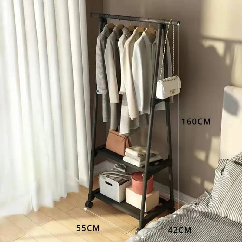 Clothes Hanging Stand - Hanging Stand for Clothes -3 Layers Storage 6