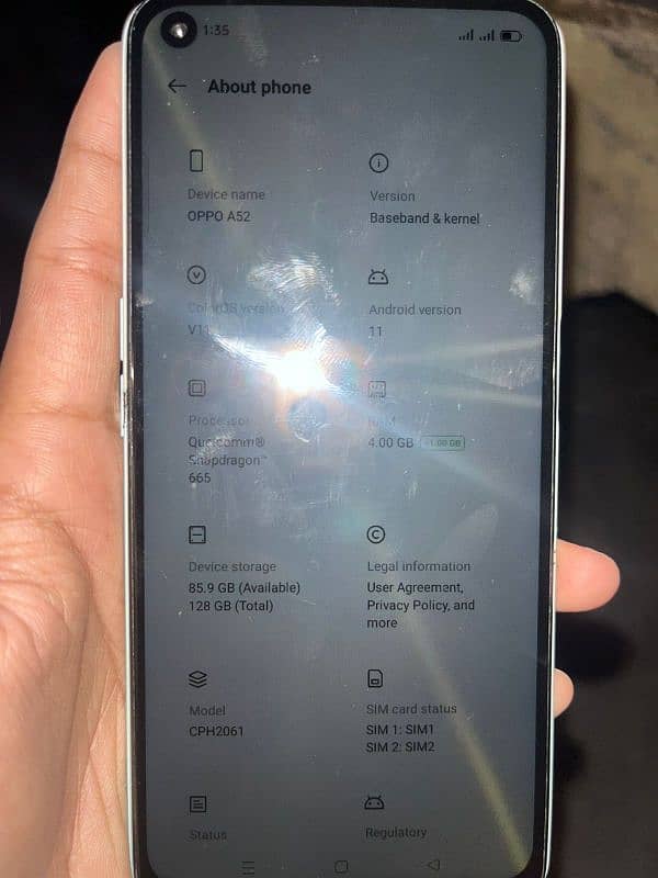 4 GB Ram 128 GB memory pTA proof 2