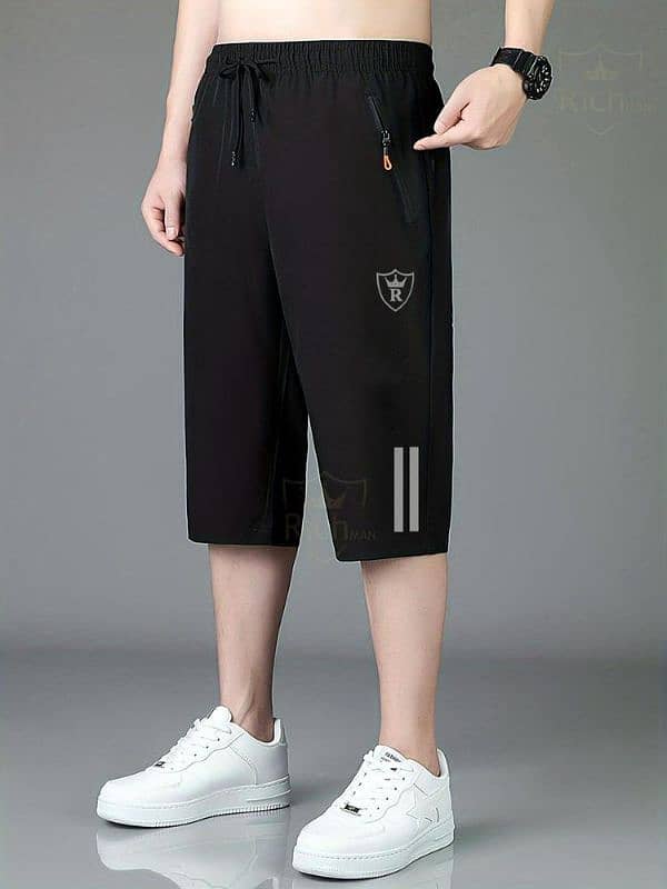 1 Pc Polyester Plain Shorts 0