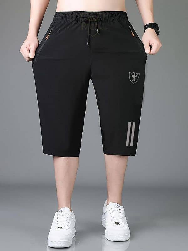 1 Pc Polyester Plain Shorts 1