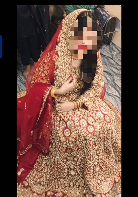 Bridal Lehnga branded unique design with full flare attached cancan 0