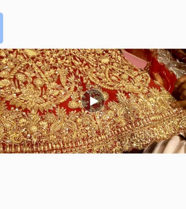 Bridal Lehnga branded unique design with full flare attached cancan 2