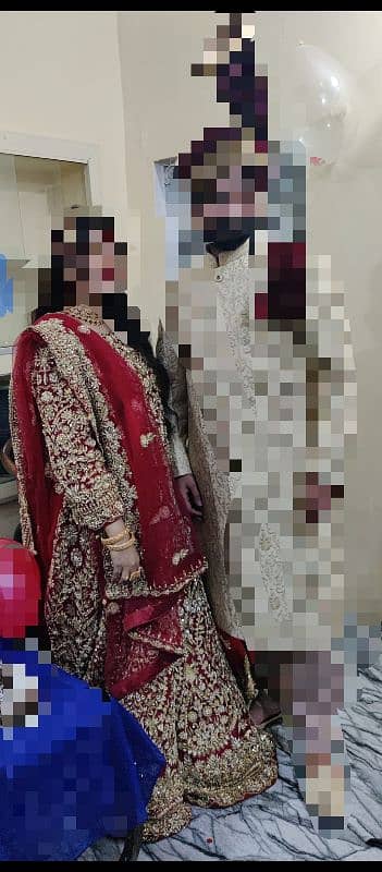 Bridal Lehnga branded unique design with full flare attached cancan 8