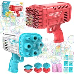 [BRAND NEW] Bubble Machine Gun - 36 Holes Bazooka Gun Toy Blaster