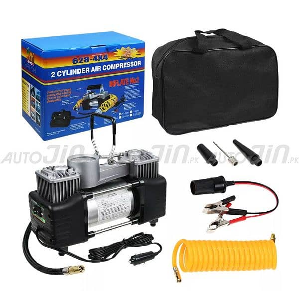 Camel Dual Cylinder Heavy Duty Tire IAir Compressor Pump 150PSI 0