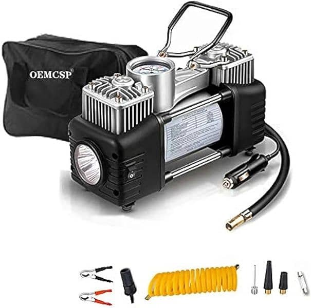 Camel Dual Cylinder Heavy Duty Tire IAir Compressor Pump 150PSI 1