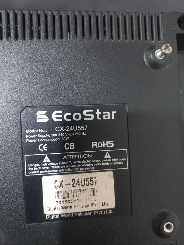 Ecostar 24 Inch LED. New Condition! 2